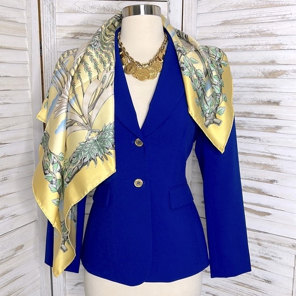 Hermes Accessories - Herme's l Envol Silk Scarf by Joachim Metz 90cm Twill Buttercup Yellow NWOT